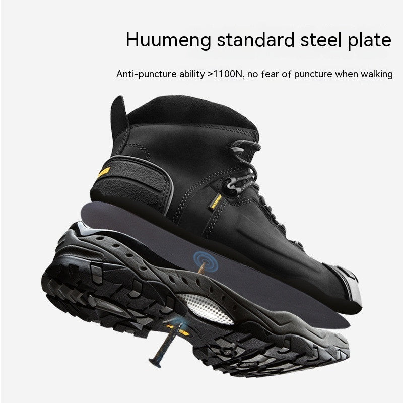 Chaussures de protection du travail pour hommes avec embout en acier anti-écrasement