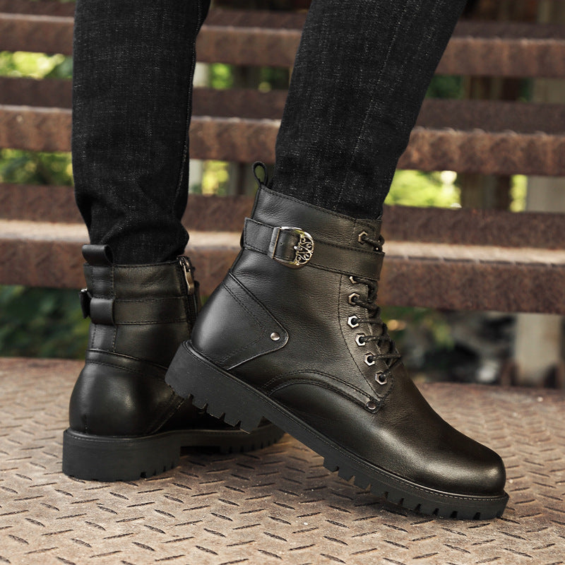 European And American Couple High-top Dr Martens Boots