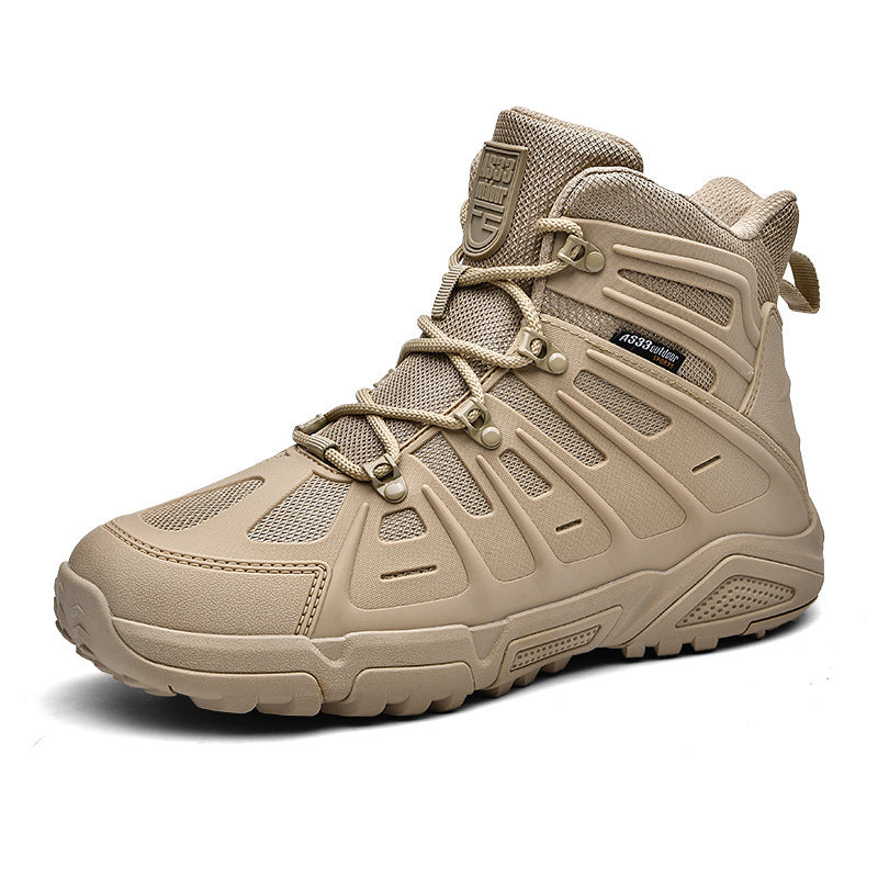 Outdoor High-top Combat Non-slip Wear-resistant Shock Absorption Land Battle Hiking Shoes