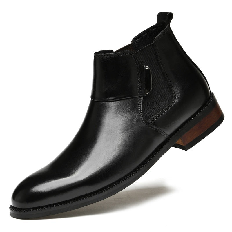 Botas Chelsea estilo retro británico para hombre