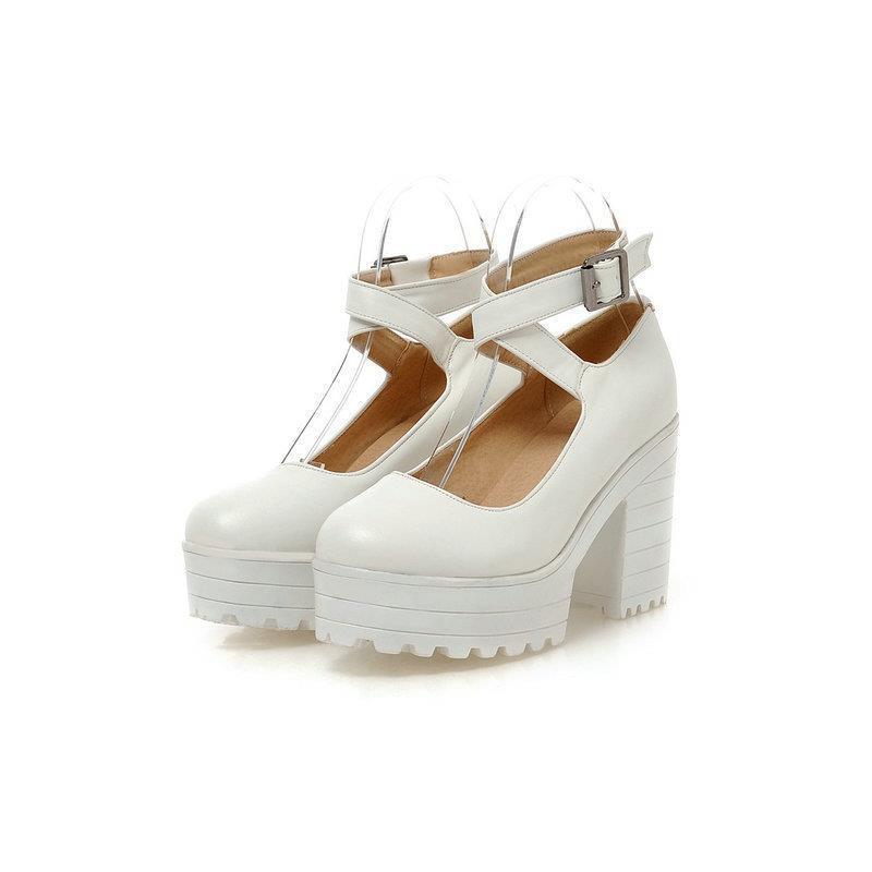 Women's Fashionable Chunky Heel Platform High Shoes