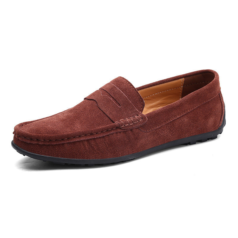 Chaussures de conduite tendance pour hommes de style coréen Matte Gommino