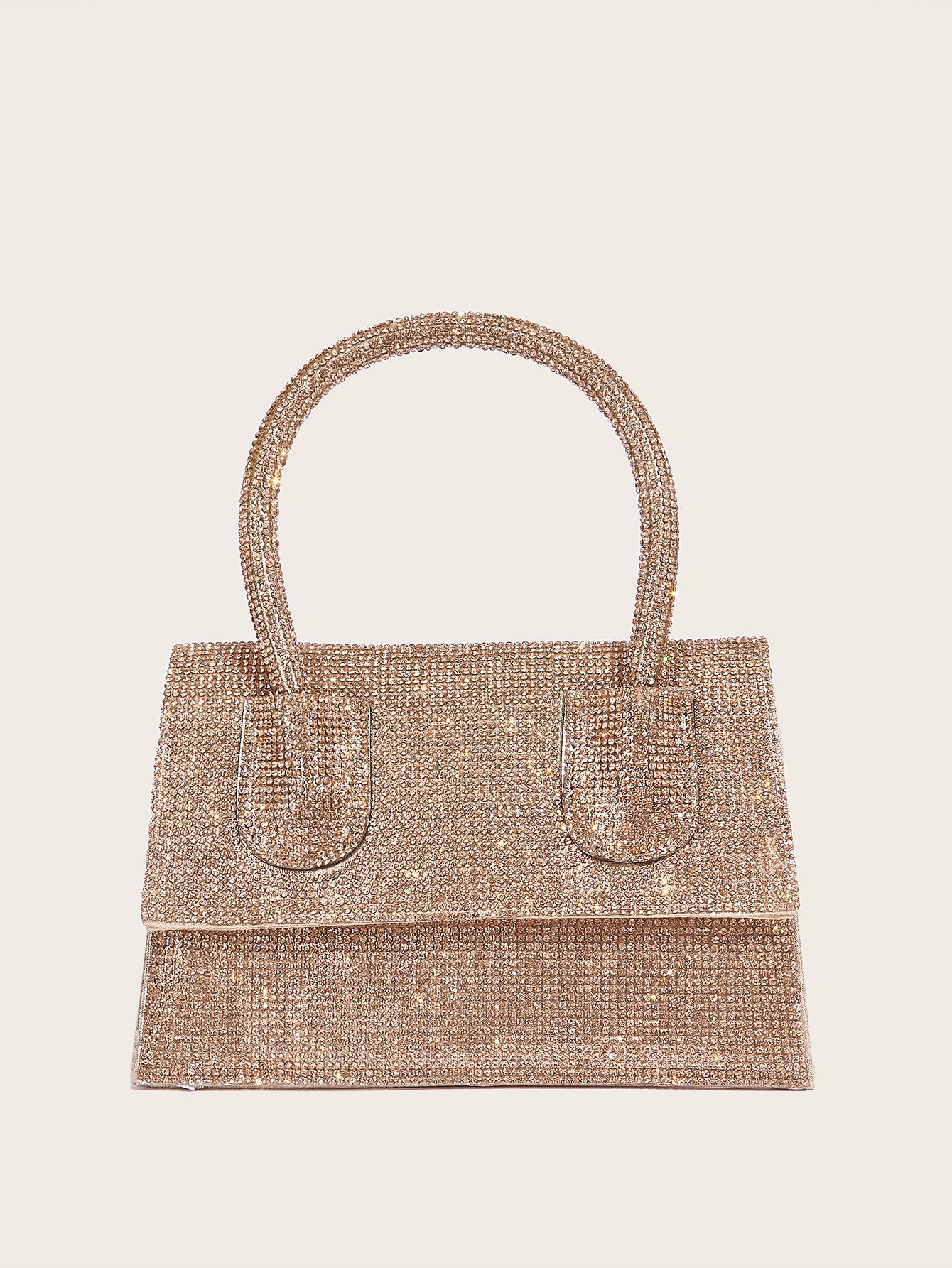 Sac de soirée brillant avec strass incrustés de diamants