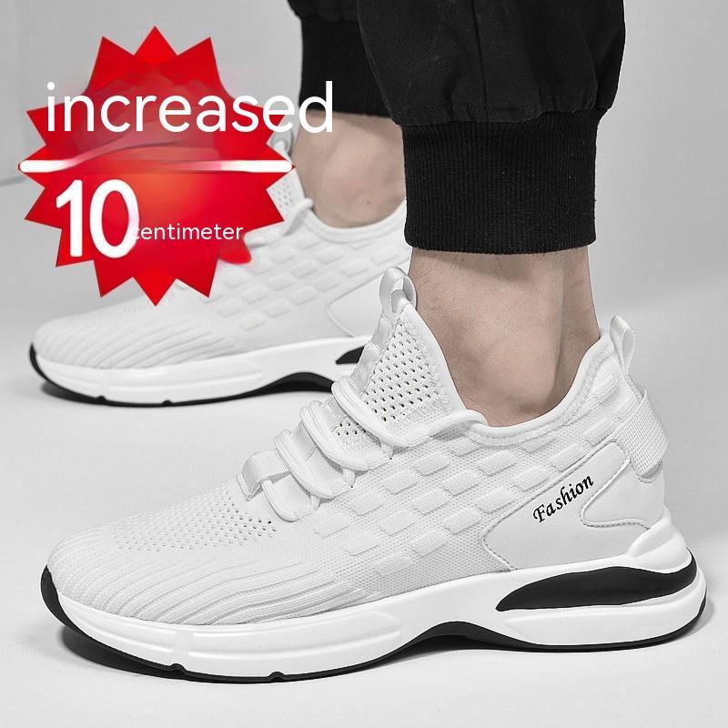 Augmentation intérieure de 10 cm 8 cm 6 cm Chaussures de sport en maille pour hommes