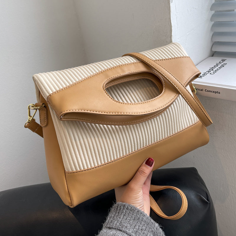 Sac messager à bandoulière vintage de grande capacité pour femme