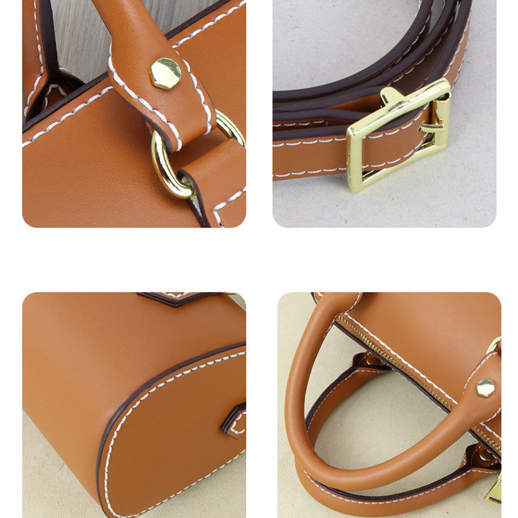 Creative Fashion Diy Handmade Material Bag Genuine Leather