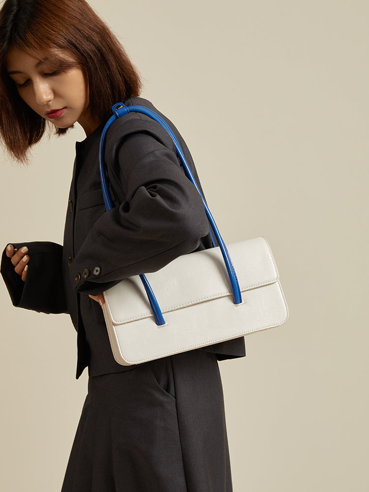 Sac à main bleu contrasté High Sense Of Klein pour femme