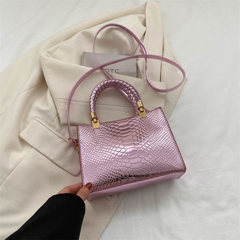 Fashion Snake Pattern Shoulder Bag Casual Messenger Bag For Women