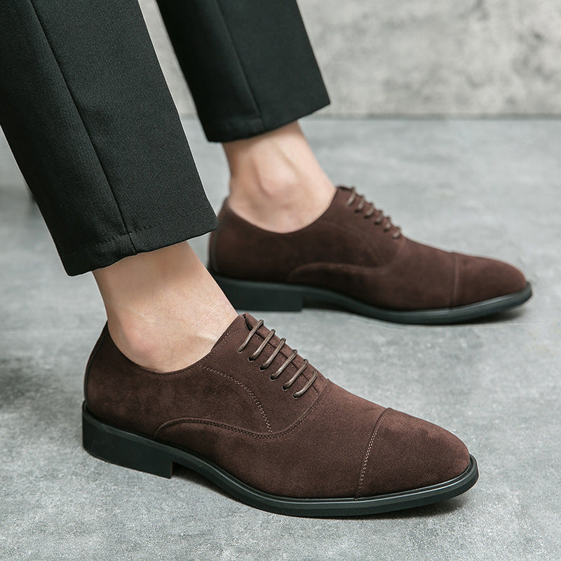 Frosted Business Casual Leather Shoes