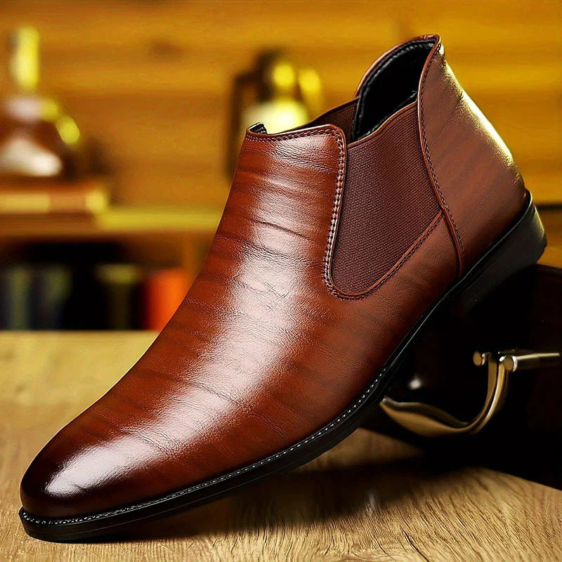 Chaussures en cuir pour hommes, grandes tailles, pour le travail et les loisirs