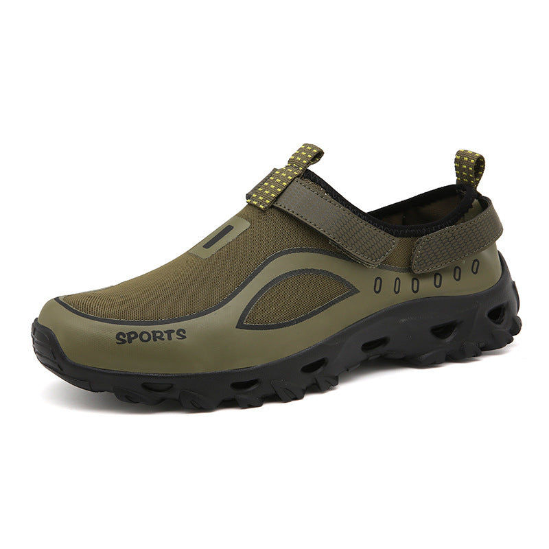 Outdoor Wading Slip-on Upstream Shoes Men's Non-slip Slip-on Hiking Shoes