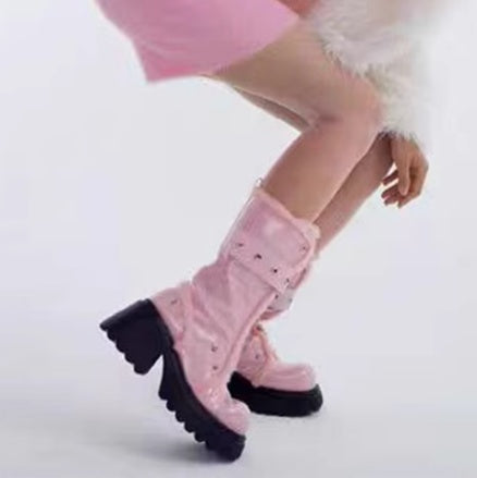 Ankle Boots Thick Soles With Velvet In The Tube Snow Woman