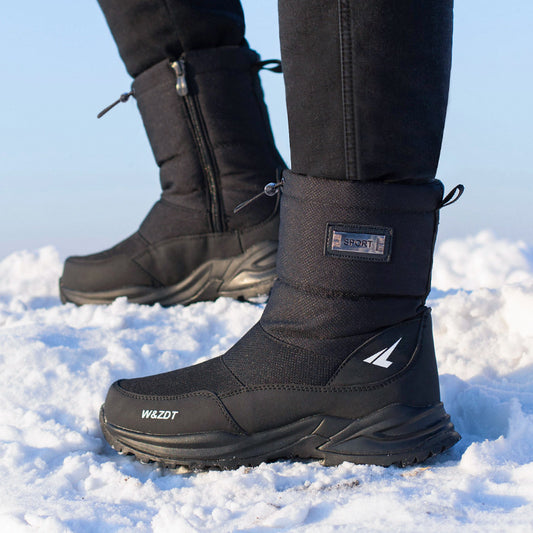 Botas de nieve antideslizantes impermeables para exteriores e invierno para hombre