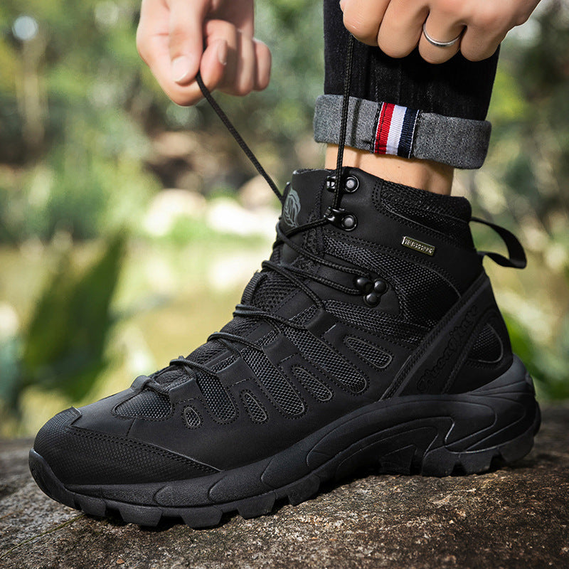 Botas de combate para exteriores, zapatos de entrenamiento para exteriores para hombres de talla grande