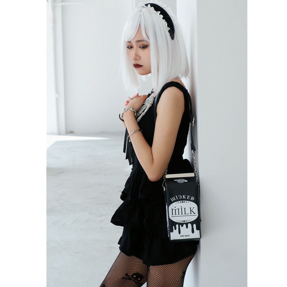 Milk Bucket One Shoulder Hand Hold Diagonal Bag Chain