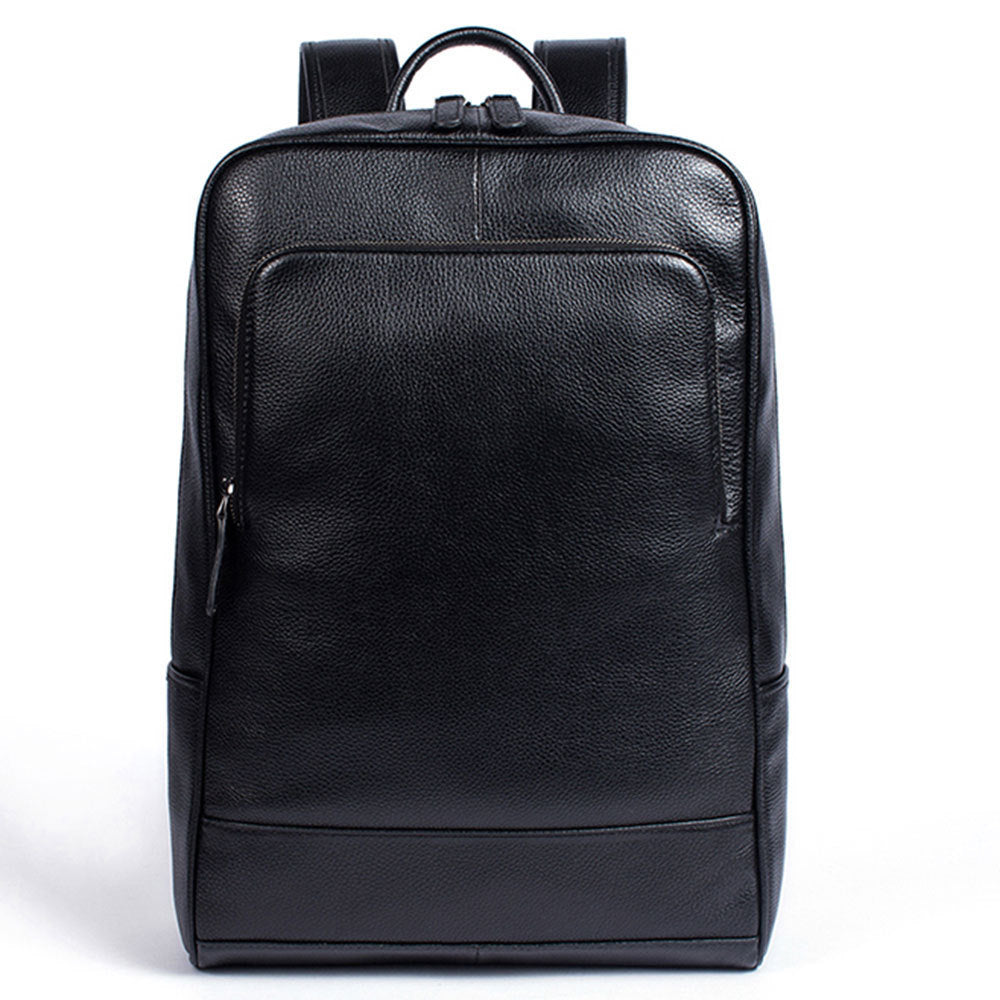 Men's New Leather Backpack Business 15.6-inch Computer Bag