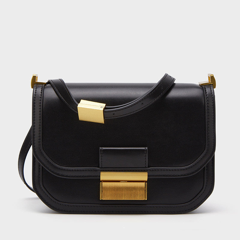 The New One-shoulder Flap Tofu Retro Crossbody Bag