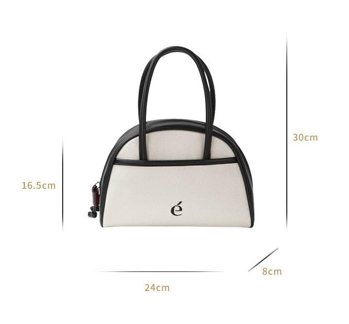 Countercolor Semicircular Stitching Hand Bag Female