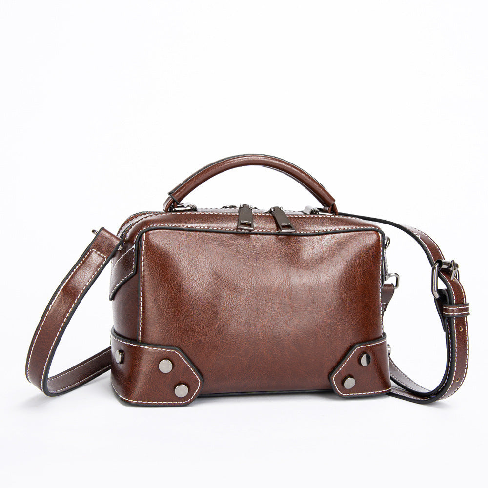 Leather Female Bag Casual Messenger Bag Trendy Lady Bag Lady Portable Wallet