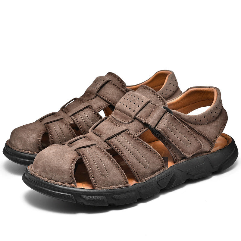 Sandalias de verano para hombre de talla grande con agujeros