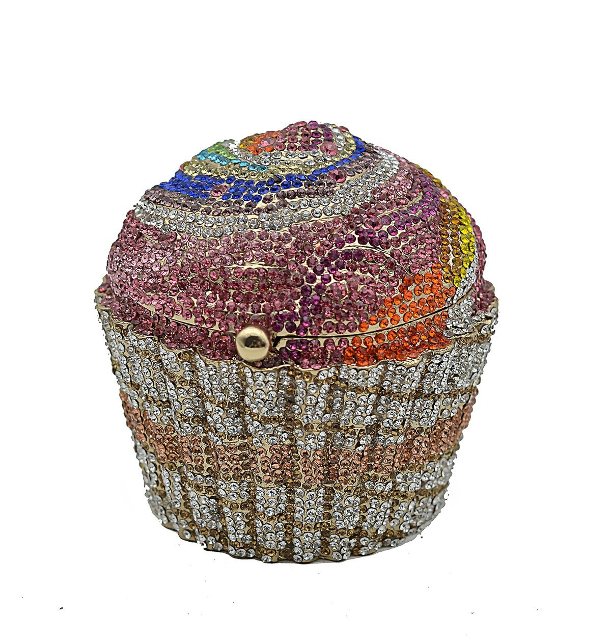 Petit gâteau crème glacée sac plein de diamants en métal diamant banquet femme