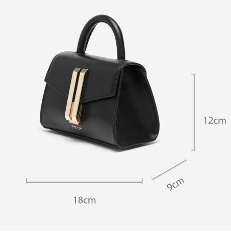 Sac à main bandoulière en cuir de vache pour femme