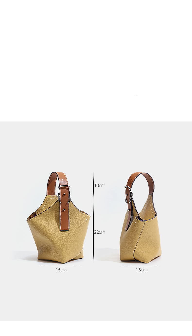 Diagonal Tote Commuter Urban Simple One Shoulder Portable Bucket Bag