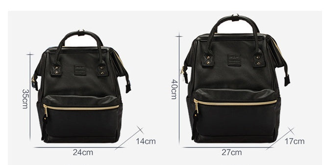 Portable Contrast Color Macaron Student Schoolbag