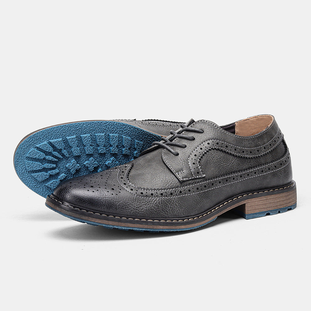 Zapatos brogue vintage de moda para hombre