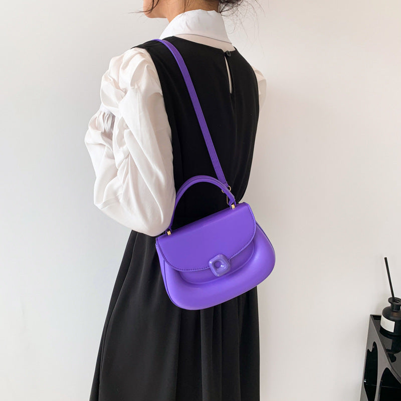 Bolso cuadrado pequeño portátil de lujo, sencillo y ligero, a la moda