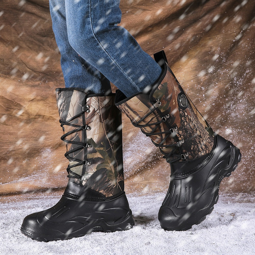 Bottes de pêche d'extérieur thermiques hautement imperméables pour hommes