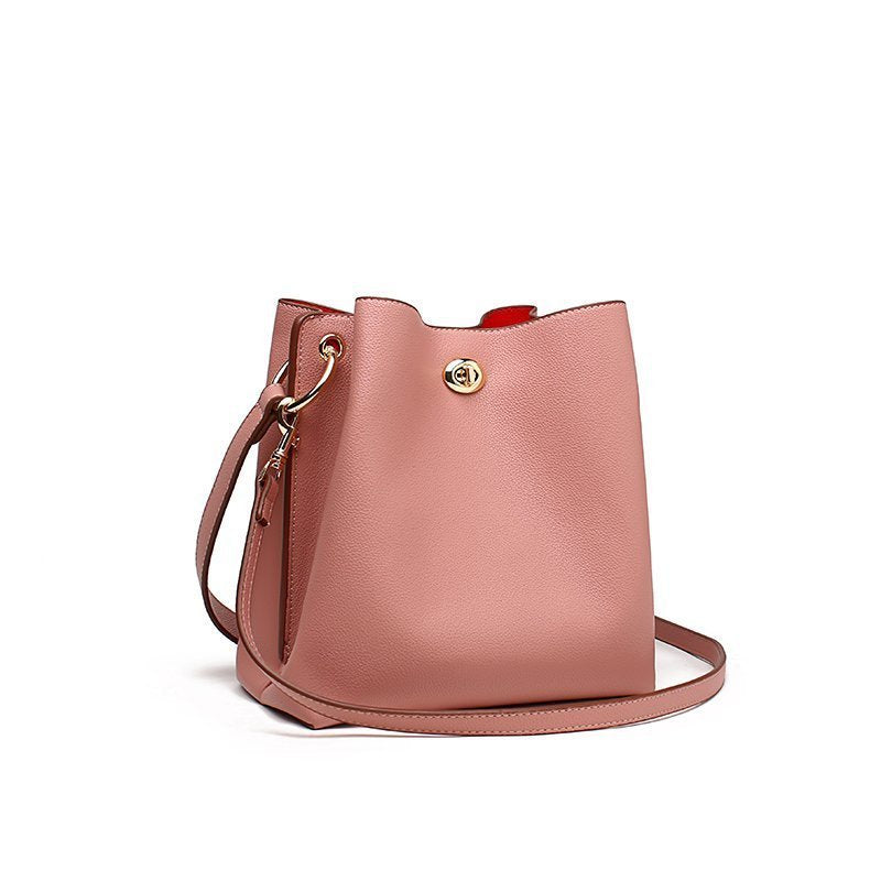 Bolso bandolera tipo cubo para mujer, de tendencia de moda en color sólido