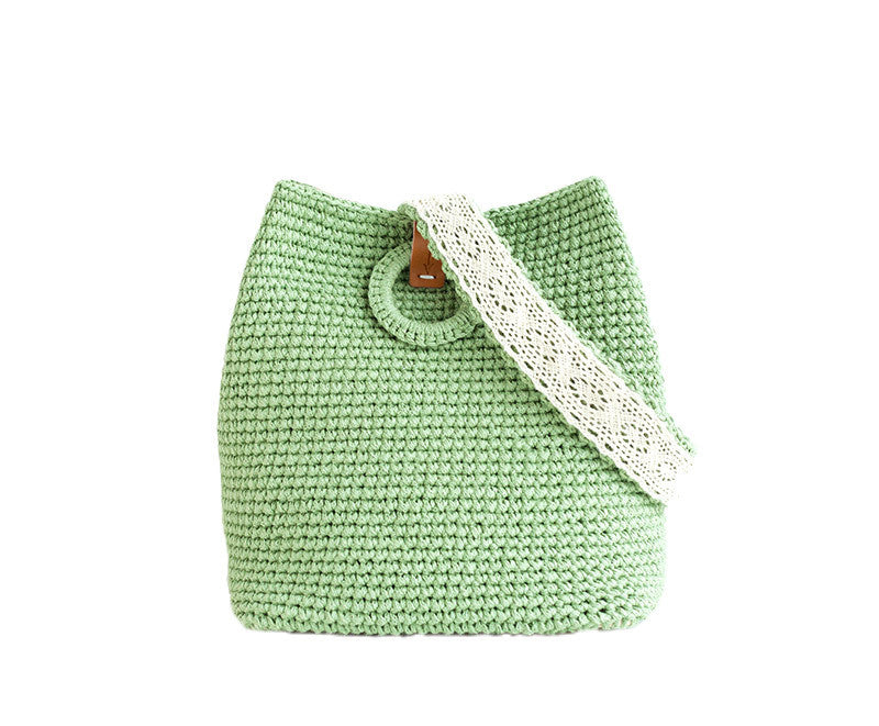 Sac carré simple et pur Sac au crochet purement diy