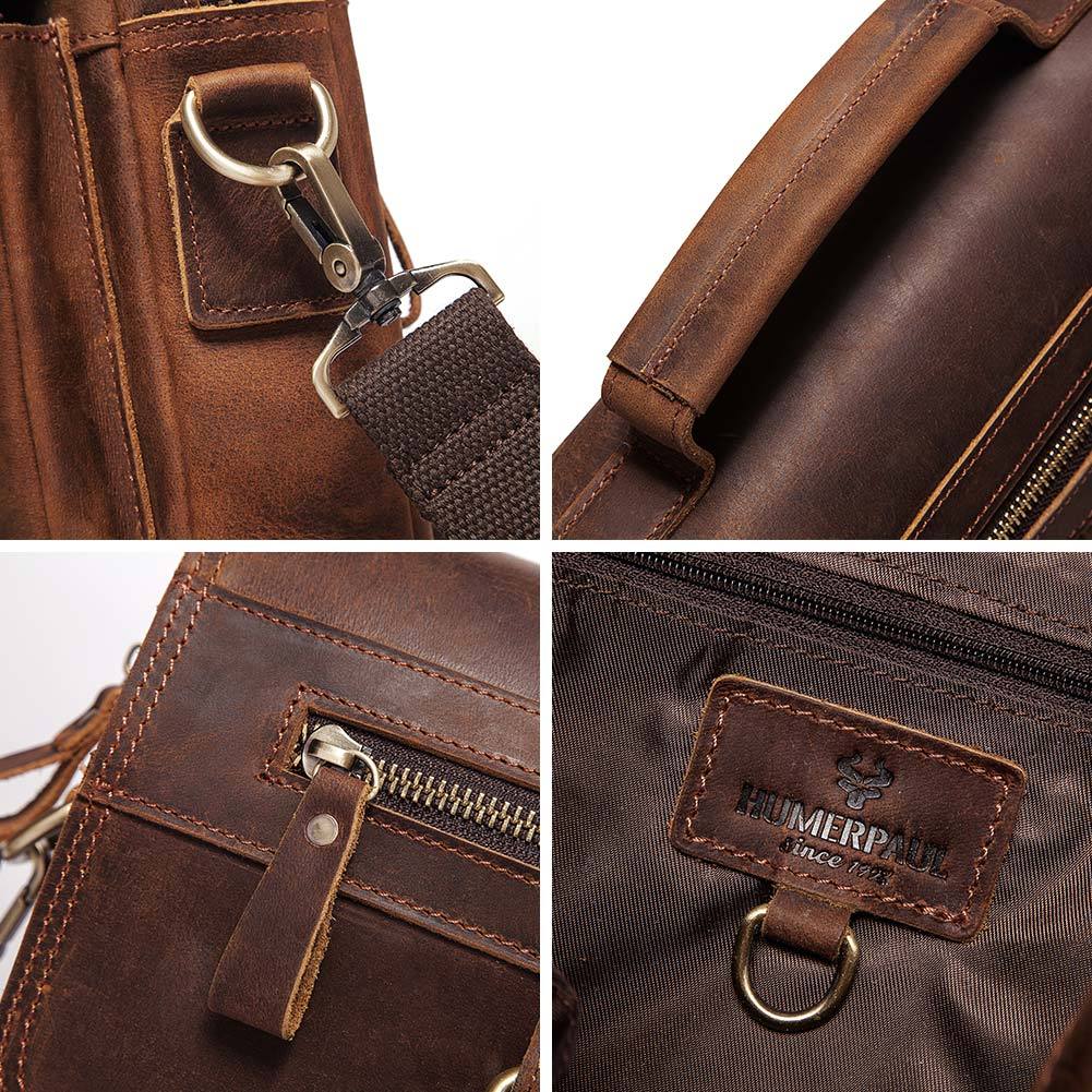 Large Capacity Retro Men's Leather Shoulder Bag