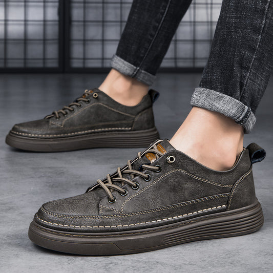 Zapatos de hombre talla grande suela suave retro