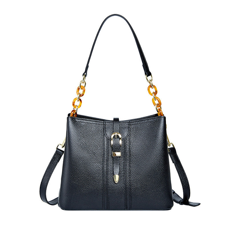 Leather Handbags Large Capacity Bucket Bag