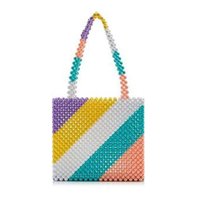 Woven Beaded Bag With Various Pattern Puzzles