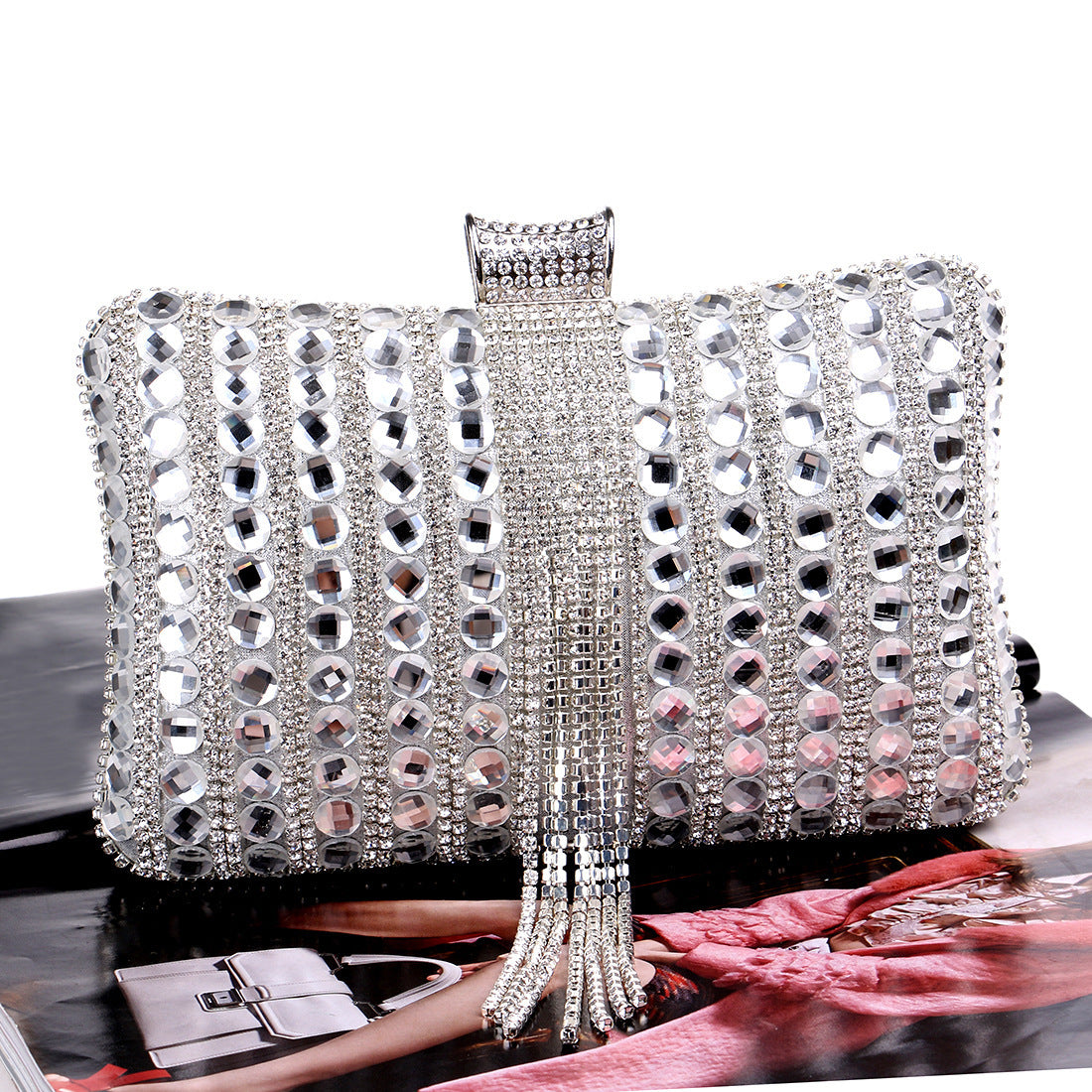 New Fringed Evening Ladies Fashion Clutch Bag