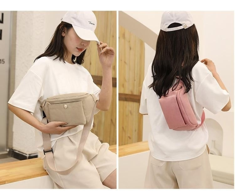 Trendy Chest Bag Women's Casual Fashion Simple Waist Bag Waterproof Cashier Mobile Phone Bag