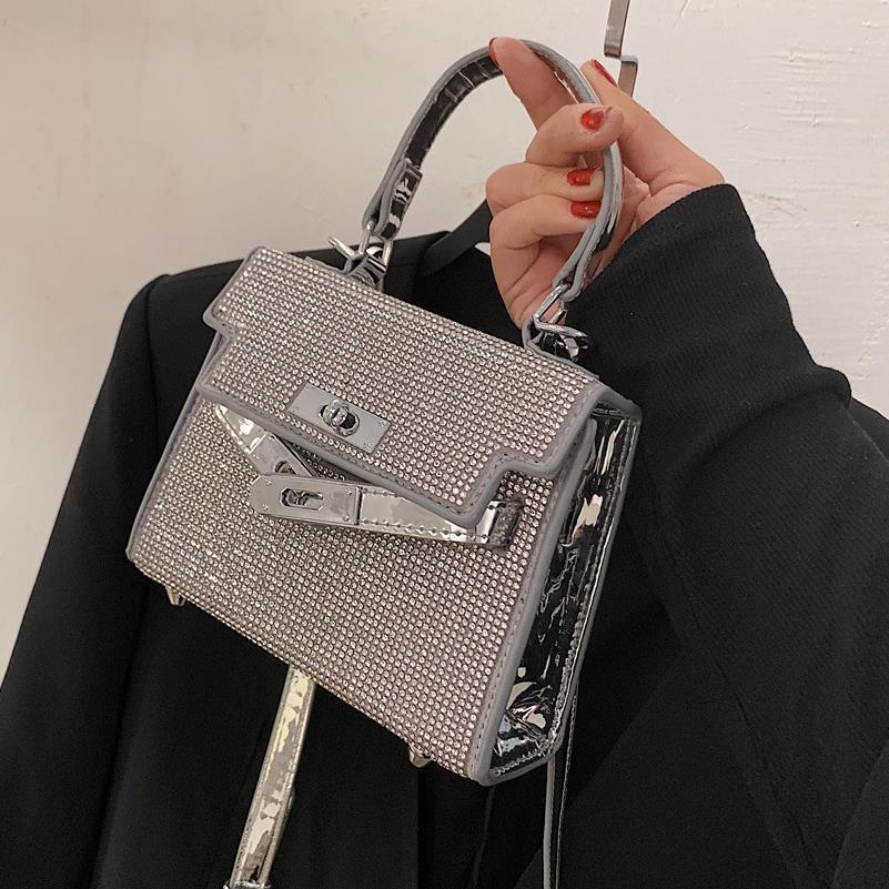 Bolso Kelly con brillantes diamantes