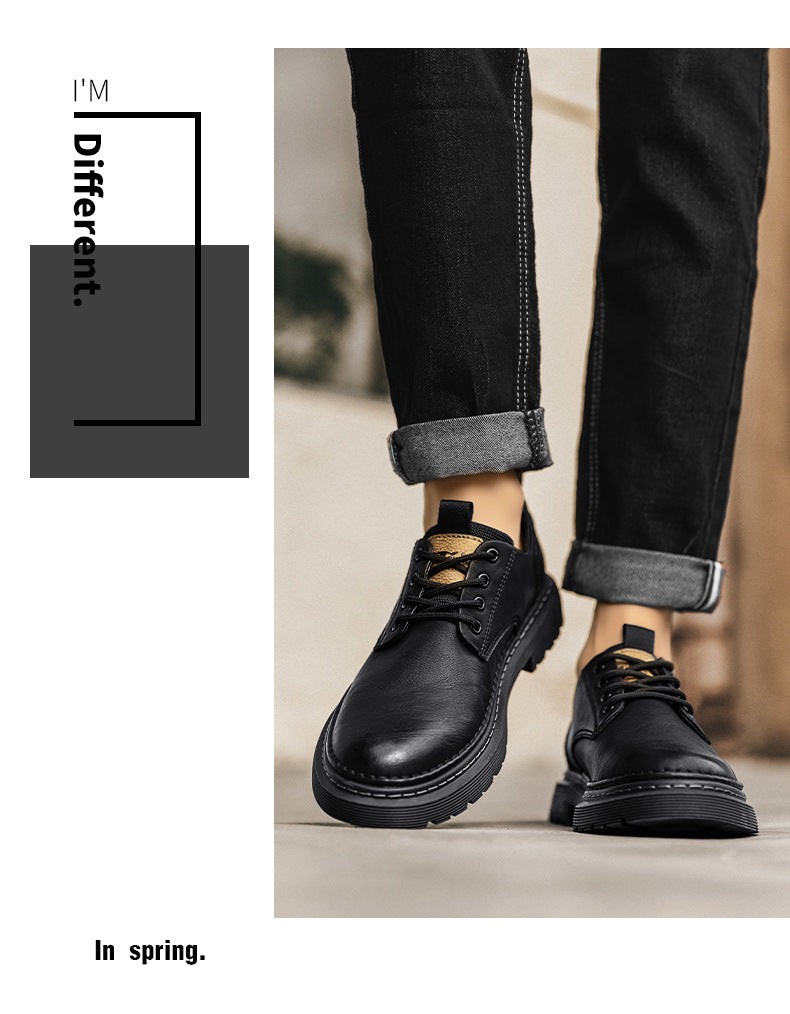 Botas Martin de cuero informales y transpirables de verano para hombre