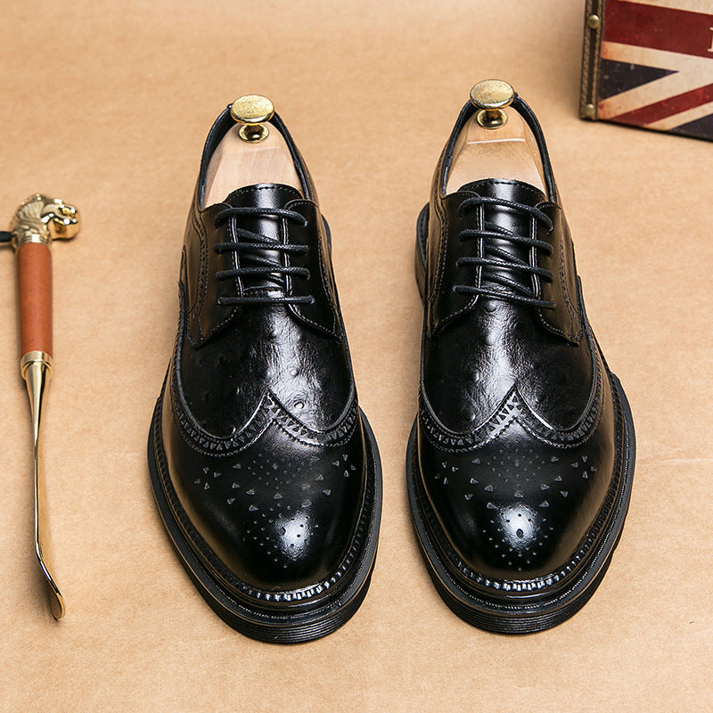 Chaussures d'affaires en cuir pour hommes de style britannique