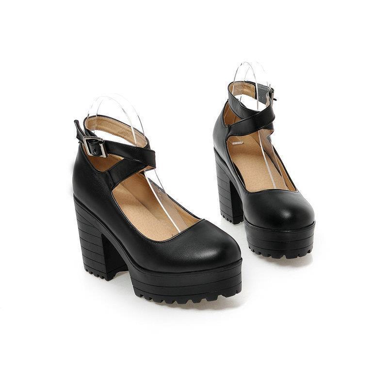 Women's Fashionable Chunky Heel Platform High Shoes