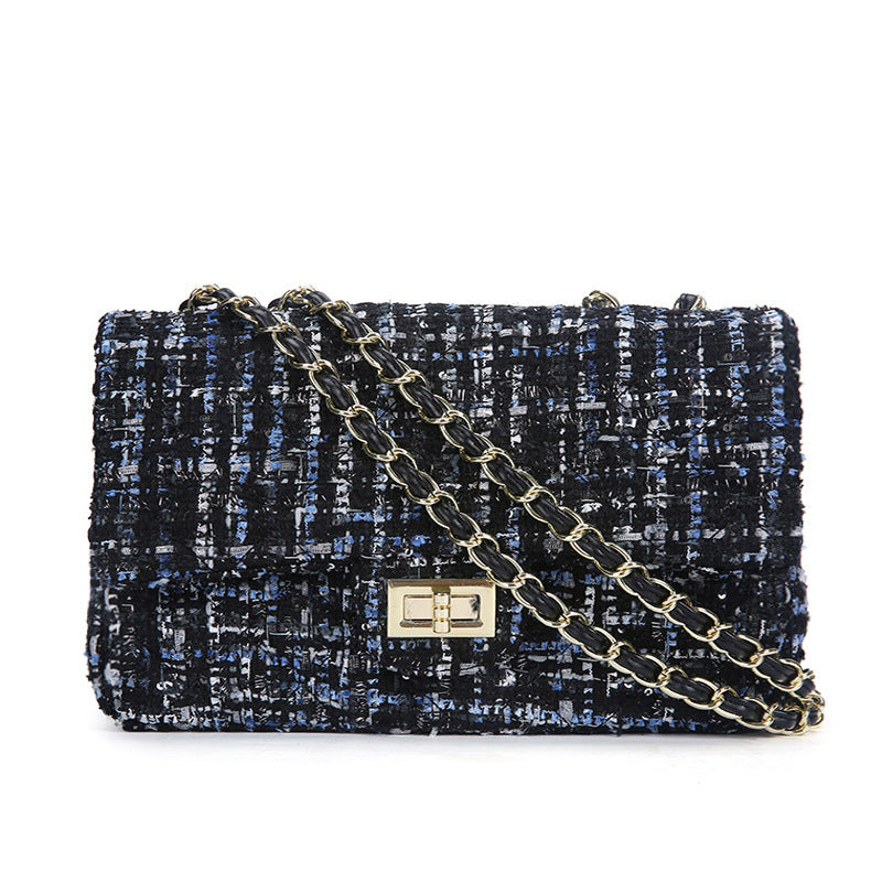 Woolen One-shoulder Messenger Bag