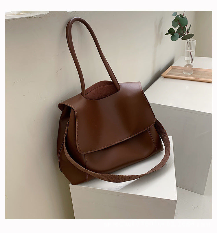 Retro Fashion Soft Leather Messenger Bag Tote