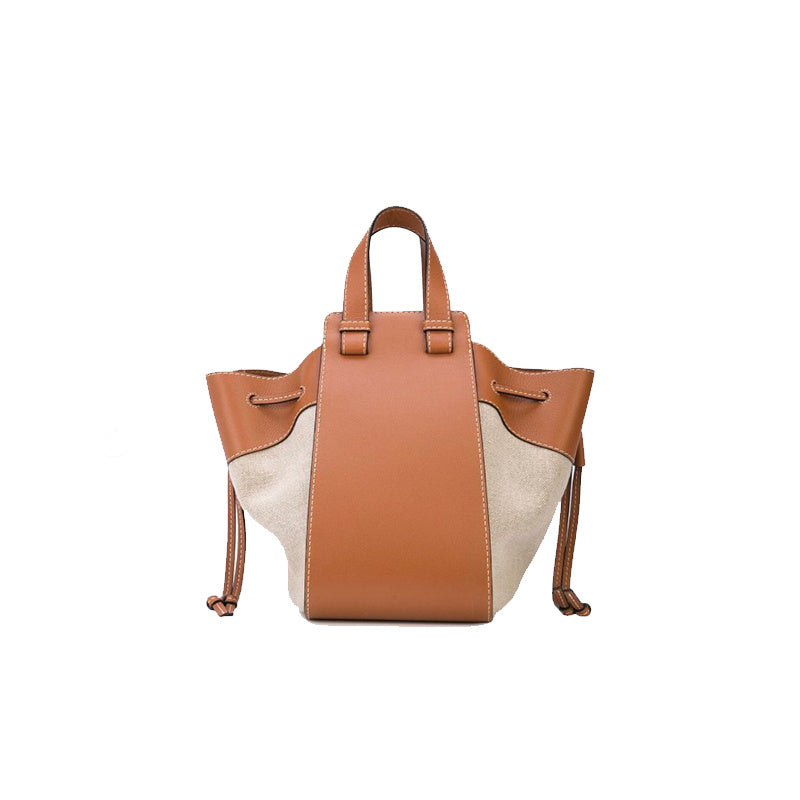 Sac seau en cuir véritable pour femme, nouveau sac à main pour femme, petit sac à main