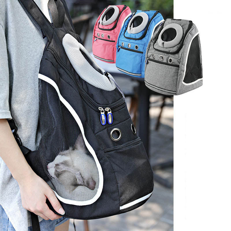 Sac à bandoulière double portable pour chat et chien