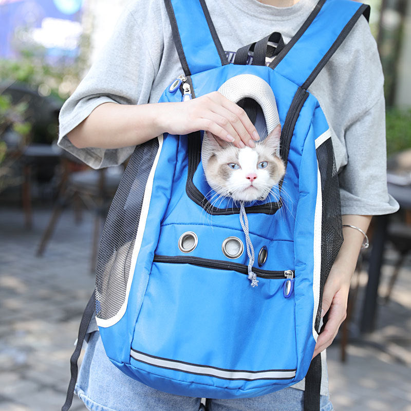 Sac à bandoulière double portable pour chat et chien