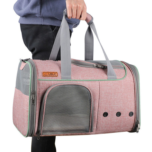 Sac à main portable en tissu Oxford cationique pour animaux de compagnie