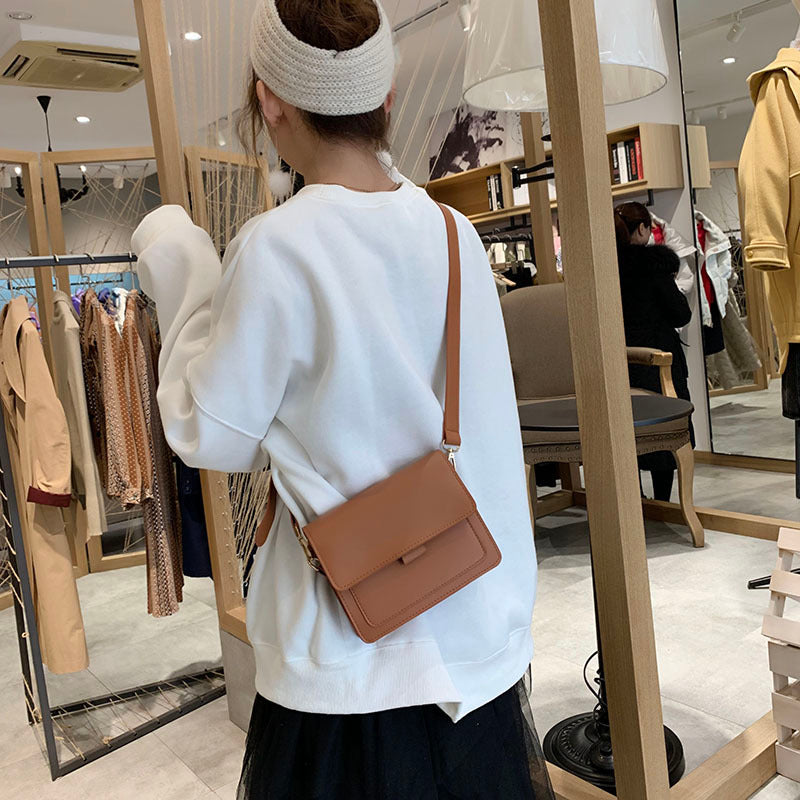 Sac messager de style Hong Kong pour femme, petit sac à bandoulière simple